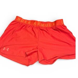 Under Armour Women's Vibrant Red Athletic Shorts